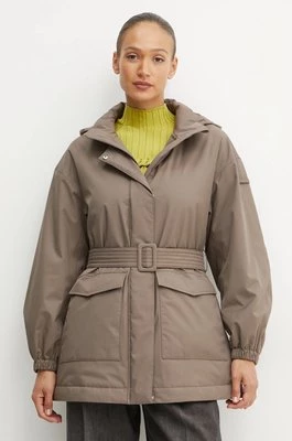 Max Mara Leisure kurtka damska kolor brązowy przejściowa oversize 2426486018600