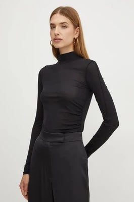 Max Mara Leisure longsleeve kolor czarny z półgolfem 2426946018600