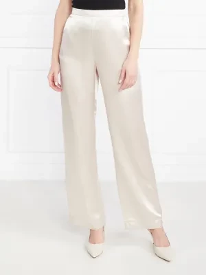 Max Mara Leisure Satynowe spodnie | Relaxed fit