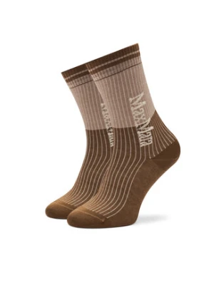 Max Mara Leisure Skarpety długie Gabarra 2426556018 Beżowy