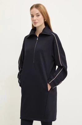 Max Mara Leisure sukienka kolor granatowy mini prosta 2426626048600