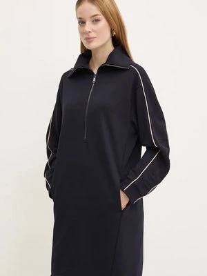 Max Mara Leisure sukienka kolor granatowy mini prosta 2426626048600