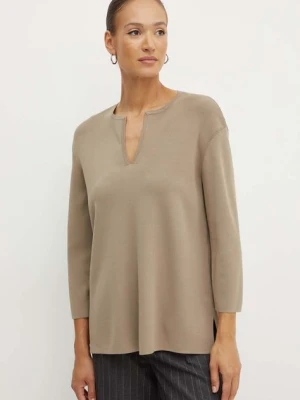 Max Mara Leisure sweter kolor beżowy lekki 2426366037600