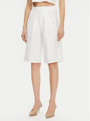 Max Mara Leisure Szorty materiałowe Texas 2516781027650 Biały Regular Fit