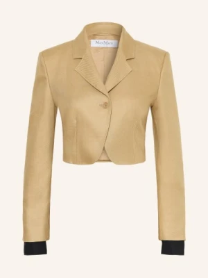 Max Mara Lniana Marynarka Buono beige