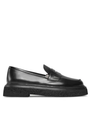 Max Mara Loafersy Crepeloafer 23452619336 Czarny