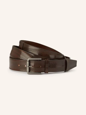 Max Mara Pasek Skórzany buckle40xlong braun