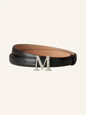 Max Mara Pasek Skórzany mclassic20 schwarz