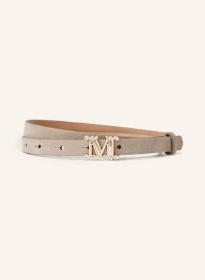 Max Mara Pasek Skórzany Mgraziata beige