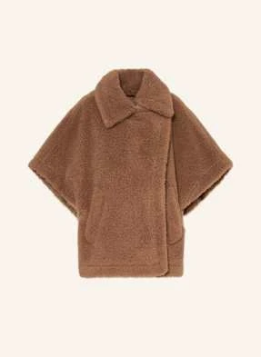 Max Mara Peleryna Tebe Z Wełną Z Wielbłąda braun