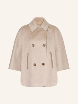 Max Mara Peleryna Z Kaszmiru Ospite beige
