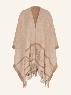 Max Mara Peleryna Z Żakardu Hilde beige