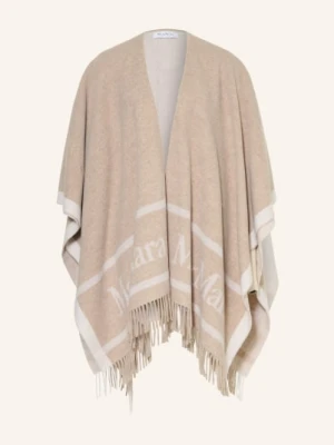 Max Mara Peleryna Żakardowa Hilde beige