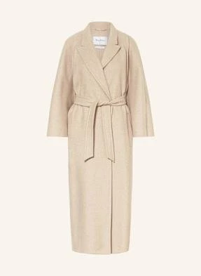 Max Mara Płaszcz Gange Z Wielbłądzią Sierścią beige