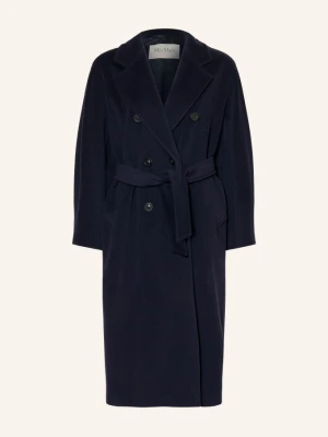 Max Mara Płaszcz Wełniany Madame blau GRANATOWY