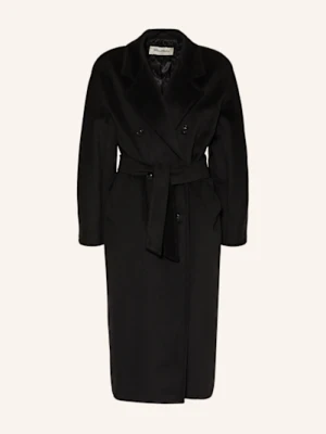 Max Mara Płaszcz Wełniany Madame schwarz