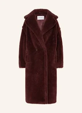 Max Mara Płaszcz Z Pluszowego Materiału Tedgirl Z Dodatkiem Alpaki rot