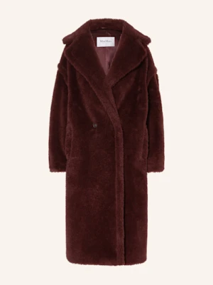 Max Mara Płaszcz Z Pluszowego Materiału Tedgirl Z Dodatkiem Alpaki rot