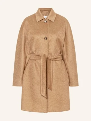 Max Mara Płaszcz Z Wielbłądziej Sierści Filato braun