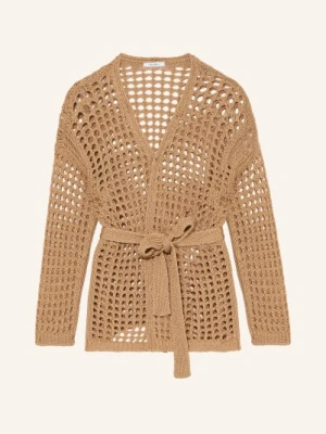 Max Mara Pokrowiec Z Dzianiny Gelo braun