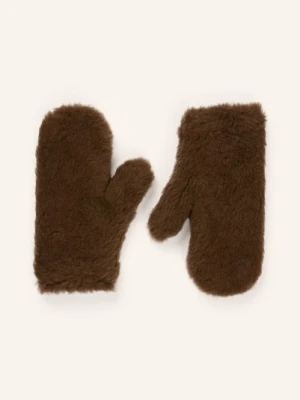 Max Mara Rękawiczki Mxaombrato Z Alpaki braun
