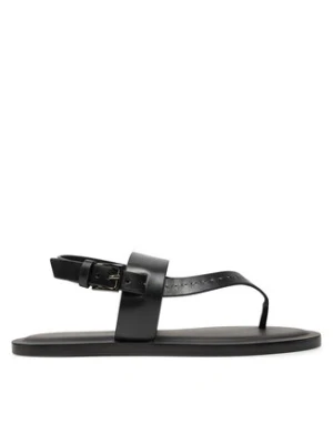 Max Mara Sandały Thongstitch 24145210126 Czarny