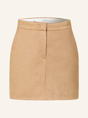 Max Mara Spódnica Ancella Z Wielbłądziej Sierści beige