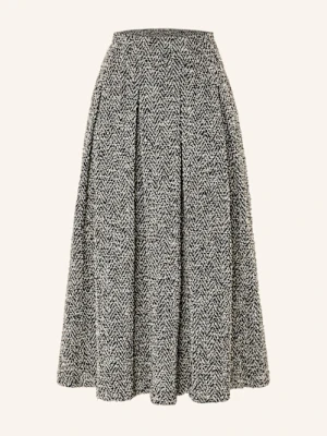 Max Mara Spódnica Bouclé Gallo schwarz