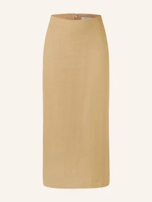 Max Mara Spódnica Lniana Veranda beige