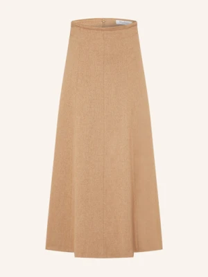 Max Mara Spódnica Z Dzianiny Geneve Z Wielbłądziej Sierści braun