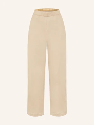 Max Mara Spodnie Dresowe Filovia Z Dodatkiem Jedwabiu beige