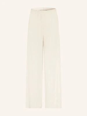 Max Mara Spodnie Marlene Destino Z Lnu beige