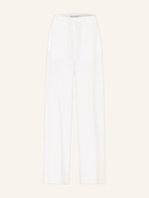 Max Mara Spodnie Marlene Destino Z Lnu weiss
