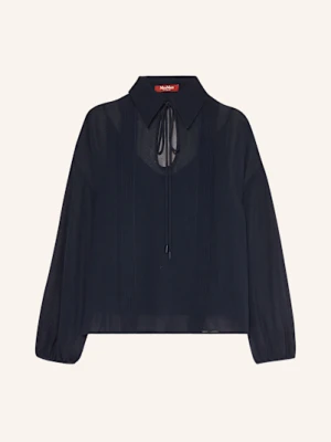Max Mara Studio Bluzka Jedwabna Valdai blau