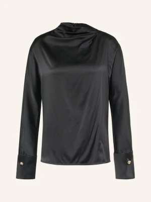 Max Mara Studio Bluzka Koszulowa Quinto Z Jedwabiem schwarz CZARNY