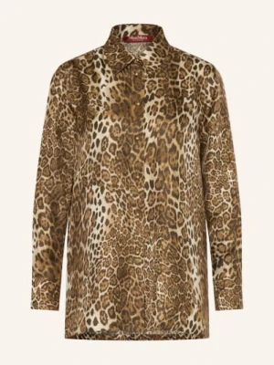 Max Mara Studio Bluzka Koszulowa Z Jedwabiu braun