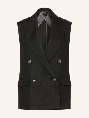 Max Mara Studio Kamizelka Typu Blazer Aia schwarz