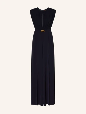 Max Mara Studio Kombinezon Giunchi Z Jedwabiem blau GRANATOWY
