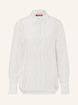 Max Mara Studio Koszula Lama Z Jedwabiu weiss