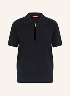 Max Mara Studio Koszulka Polo Teti Z Dzianiny blau
