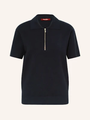 Max Mara Studio Koszulka Polo Teti Z Dzianiny blau