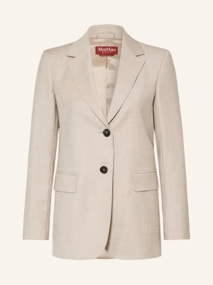 Max Mara Studio Marynarka Edito Z Flaneli beige