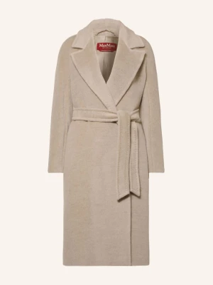 Max Mara Studio Płaszcz Giorno Z Alpaki beige