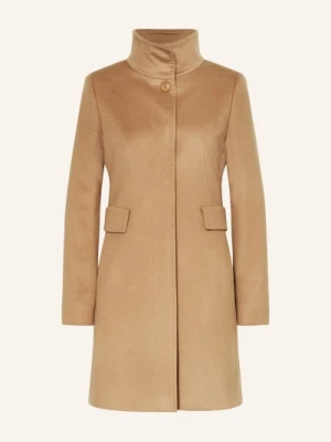 Max Mara Studio Płaszcz Wełniany Agnese braun