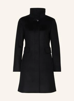 Max Mara Studio Płaszcz Wełniany Agnese schwarz