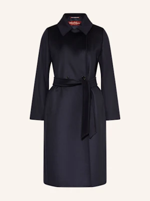 Max Mara Studio Płaszcz Wełniany Bcollag blau