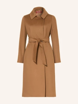 Max Mara Studio Płaszcz Wełniany braun KONIAKOWY