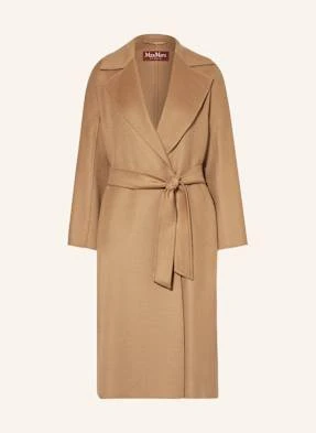 Max Mara Studio Płaszcz Wełniany Cles braun