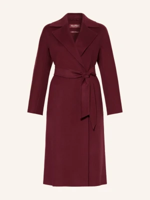 Max Mara Studio Płaszcz Wełniany Cles rot CIEMNOCZERWONY