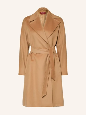 Max Mara Studio Płaszcz Wełniany Dravenna braun CAMELOWY